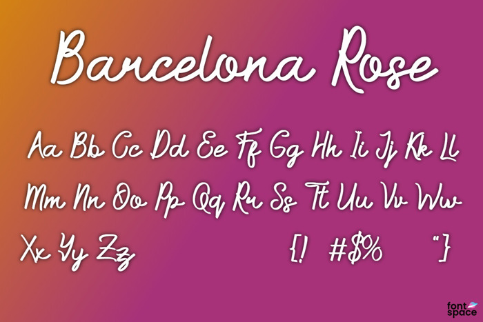 Barcelona Rose Font