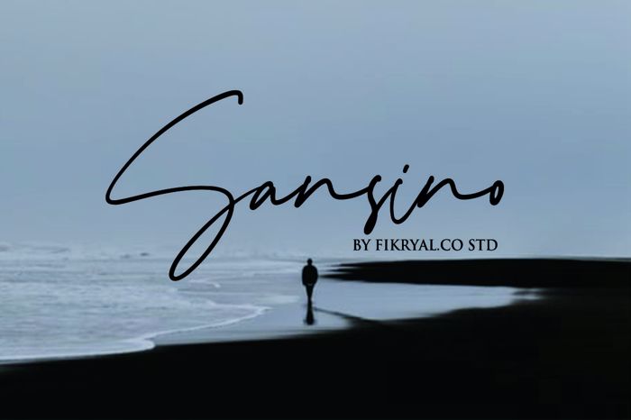 Sansino Font poster