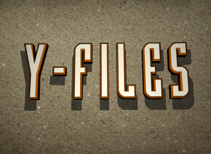 Y - Files Font poster