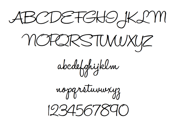 HaloHandletter Font poster