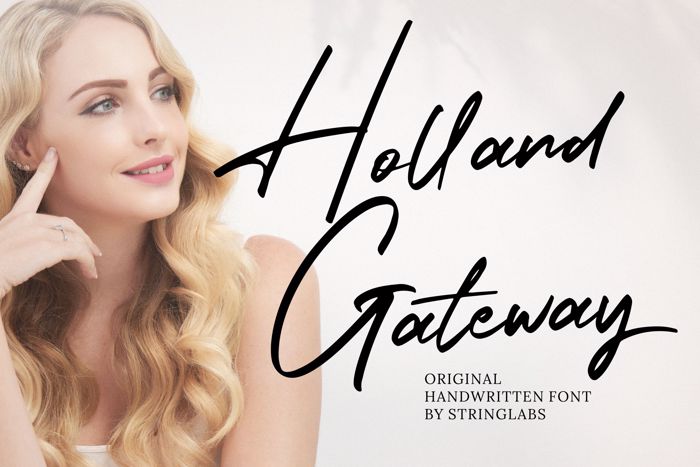 Holland Gateway Font poster
