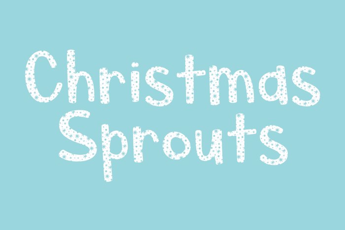 Christmas Sprouts Font poster