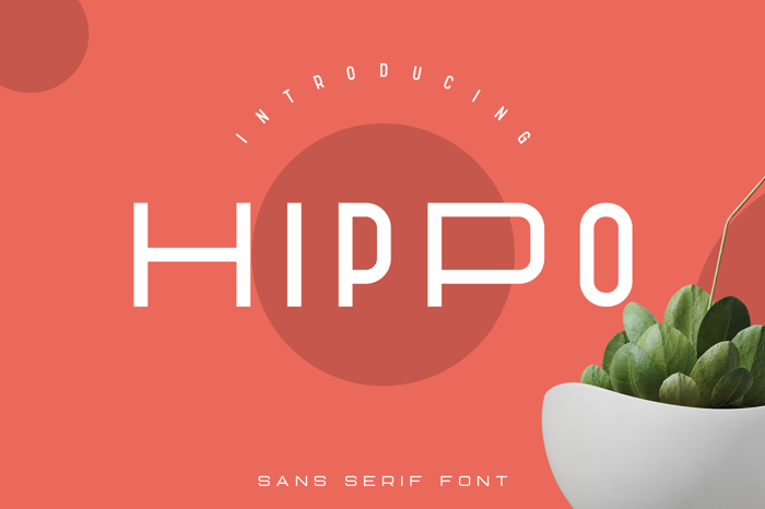 Hippo Font poster
