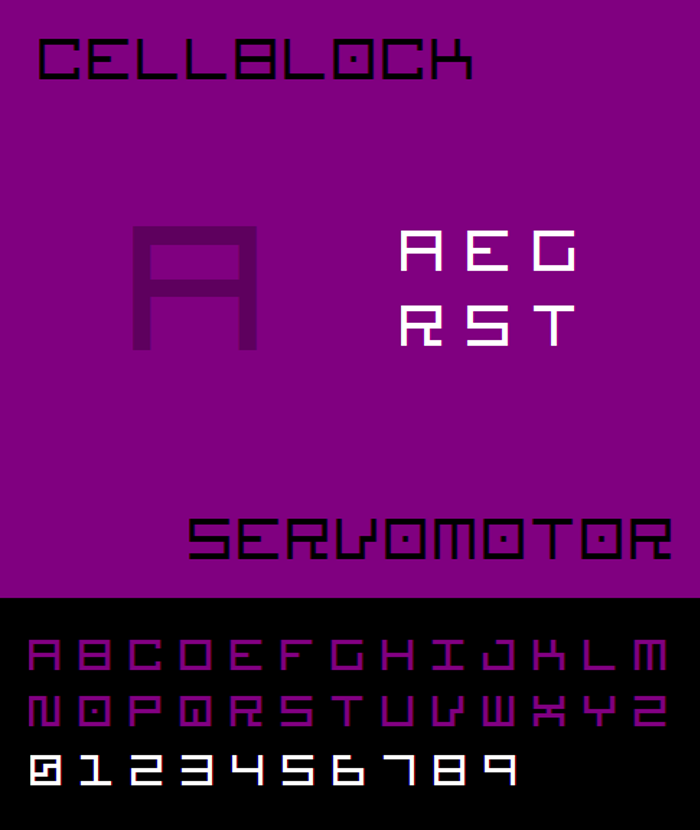 Cellblock NBP Font poster