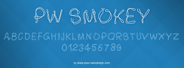 PWSmokey Font poster