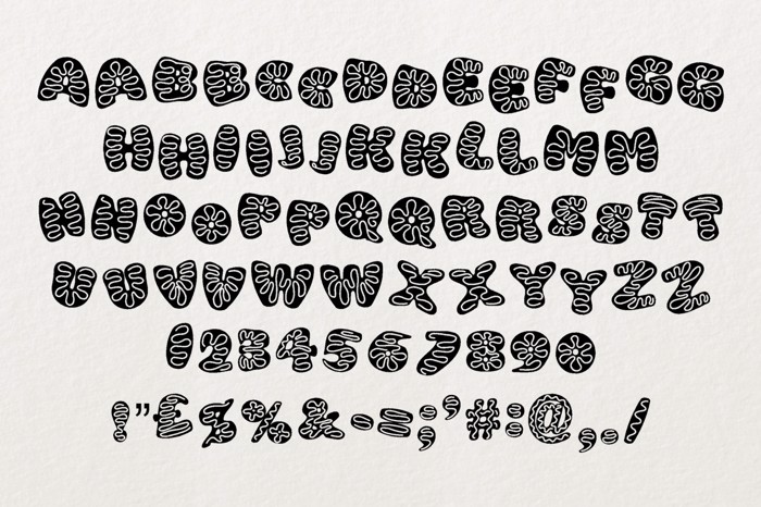 Icing cookies Font poster