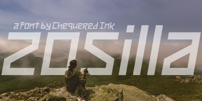 Zosilla Font poster
