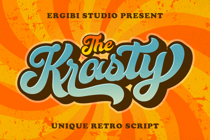 Krasty Font poster