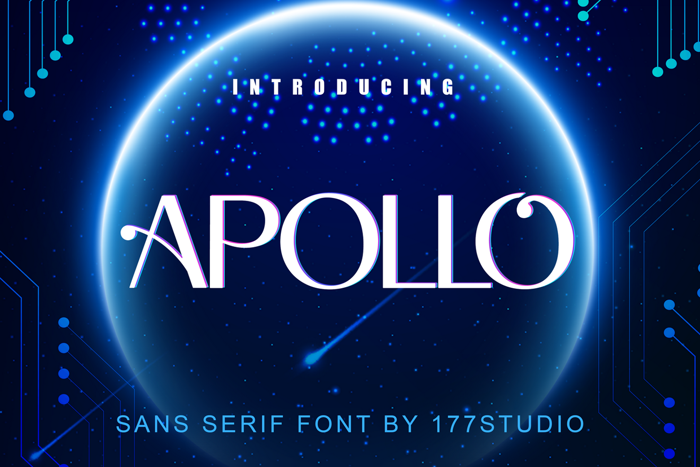 APOLLO Font poster