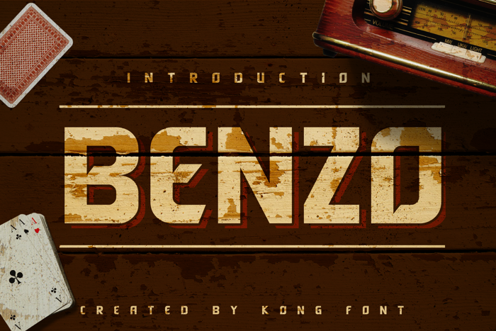 Benzo Font poster