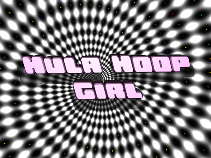 Hula Hoop Girl Font poster