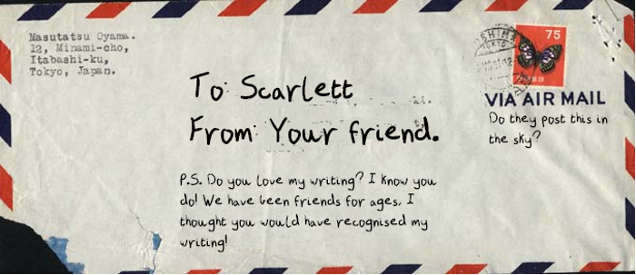 A Letter From a Friend Font poster