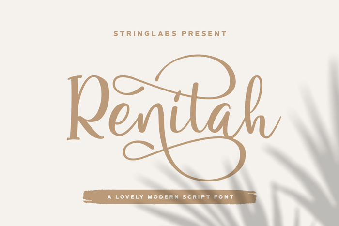 Renitah Font poster