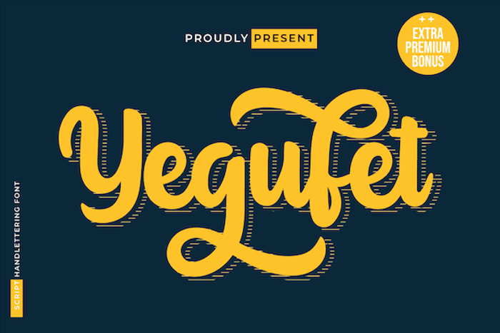Yegufet Font poster