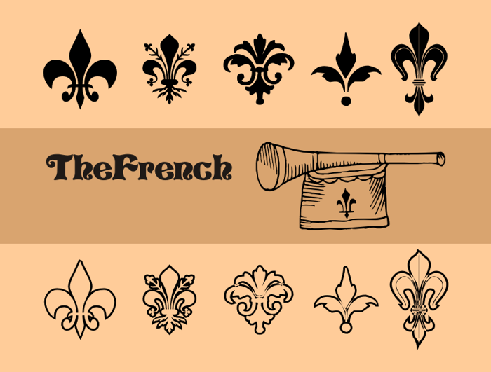 TheFrench Font poster