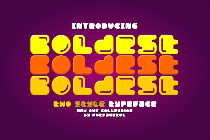 Boldest Font poster