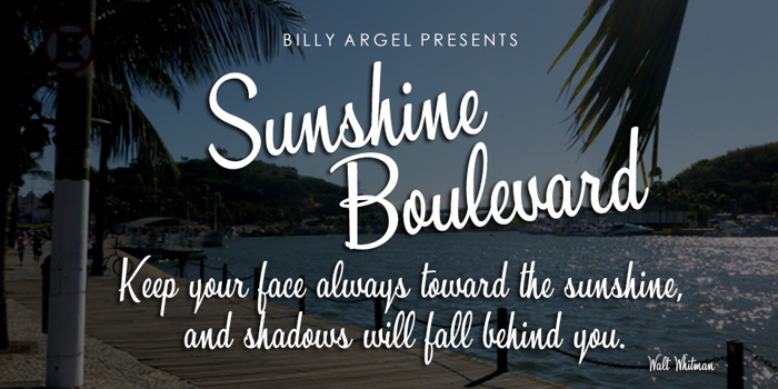 Sunshine Boulevard Font poster