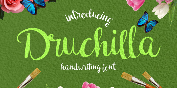 Druchilla Font poster