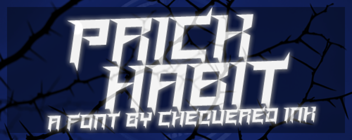 Prick Habit Font poster