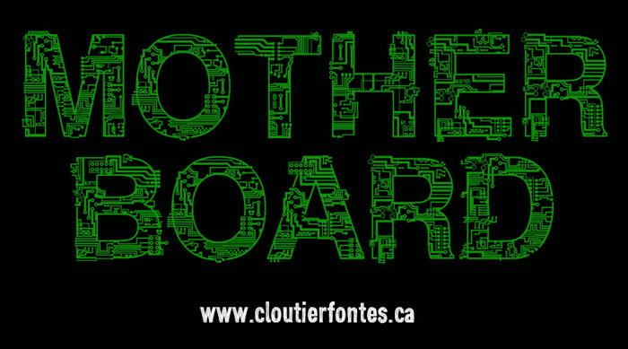 CF Motherboard DEMO Font