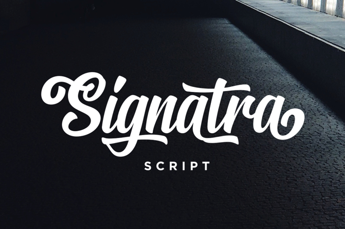 Signatra DEMO Font poster