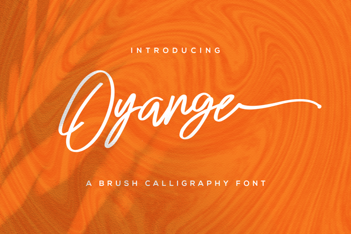 Oyange Font poster