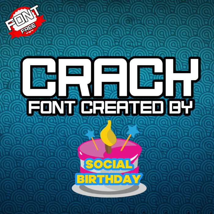 Crack Font poster