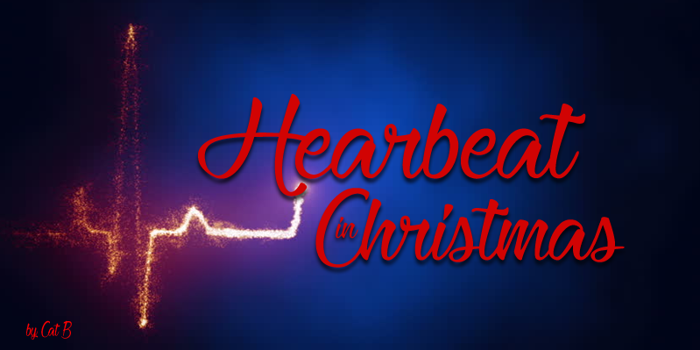 Heartbeat in Christmas Font poster