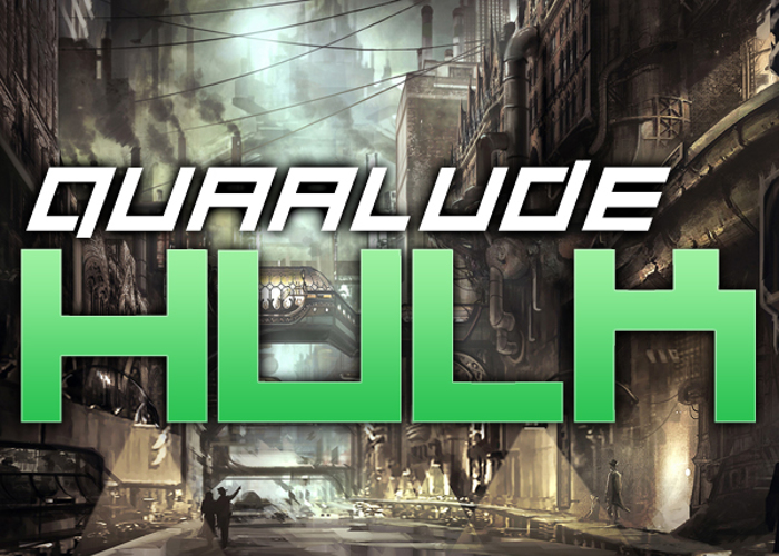 Quaalude hulk Font poster
