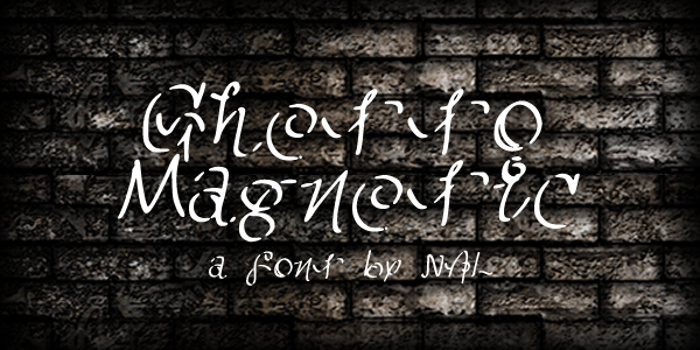 GhettoMagnetic Font poster