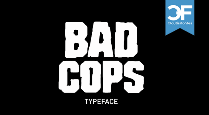 CF Bad Cops Font poster