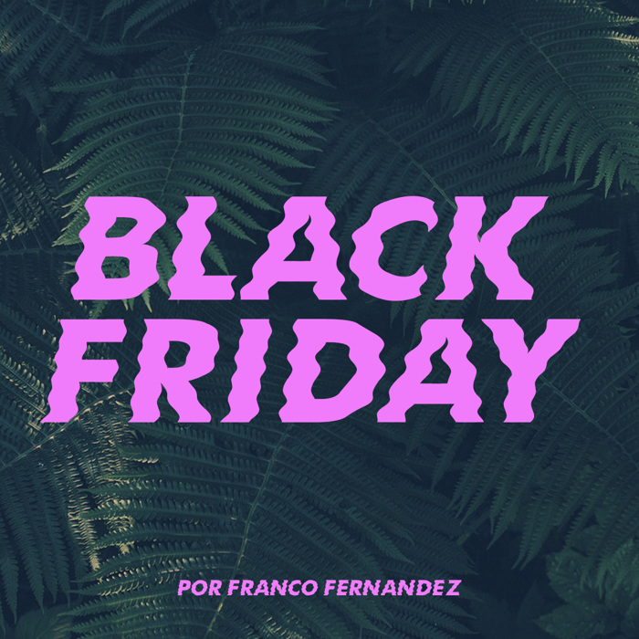 Black Friday Font poster