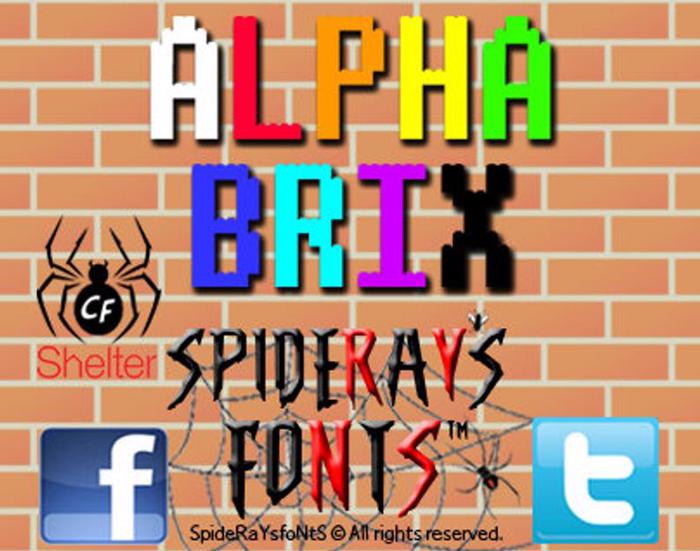 ALPHABRIX Font poster