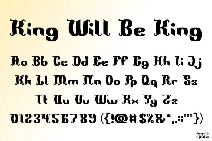 King Will Be King Font | Weknow | FontSpace