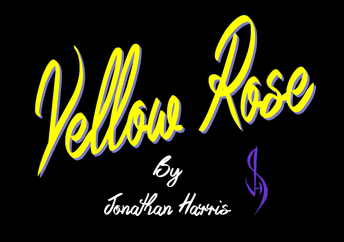 Yellow Rose Font poster