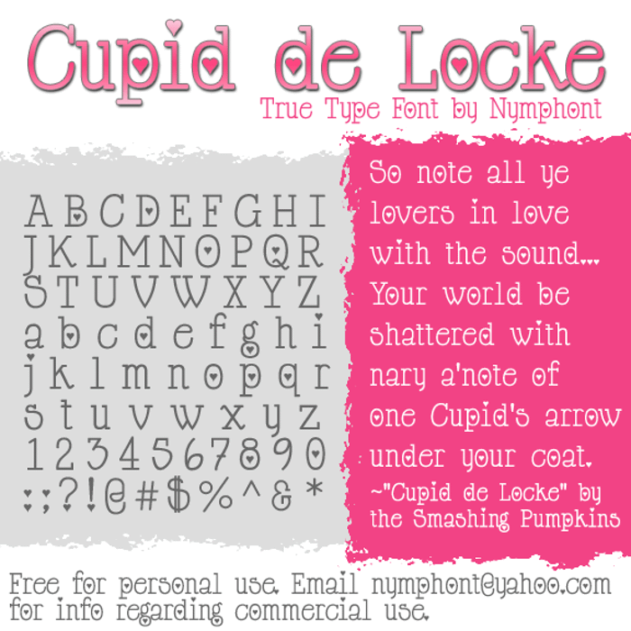 Cupid de Locke Font poster