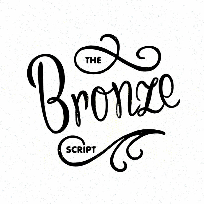 Bronze Script Font