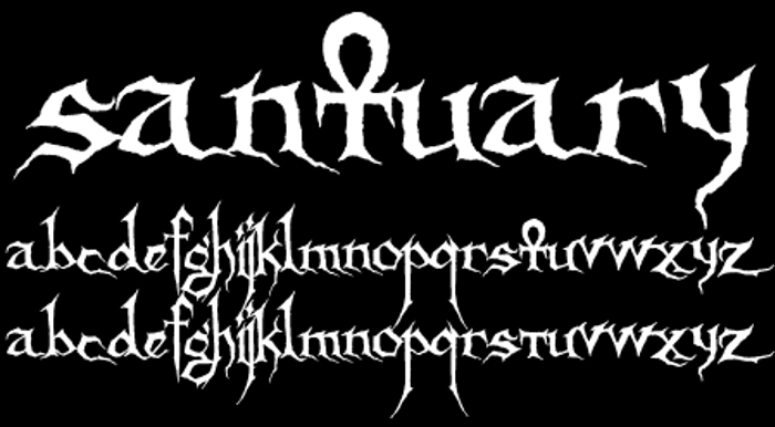 Sanctuary Font poster