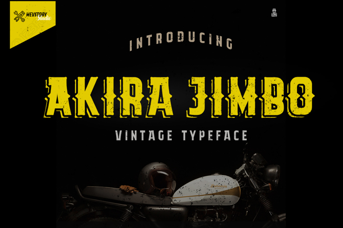 Akira Jimbo Font poster