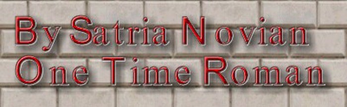 One Time Roman Font poster