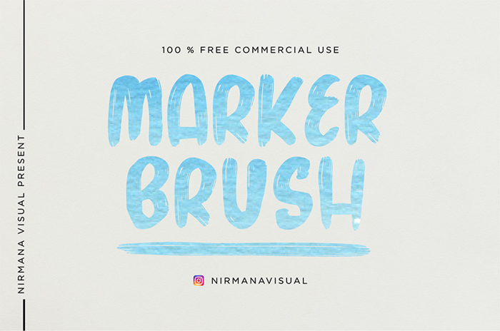 Marker Brush Font