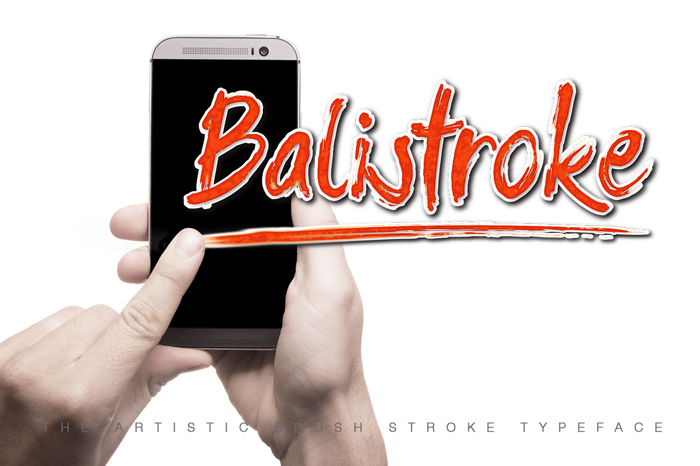 Balistroke Font poster