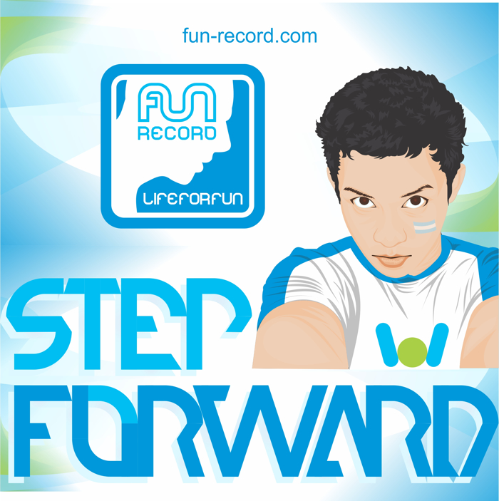 step forward Font poster
