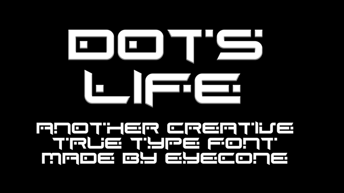 EC Dots Life Font poster