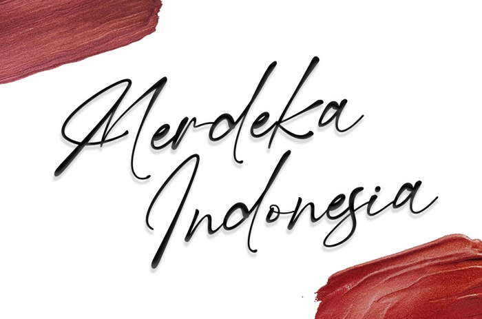 Merdeka Indonesia Font poster
