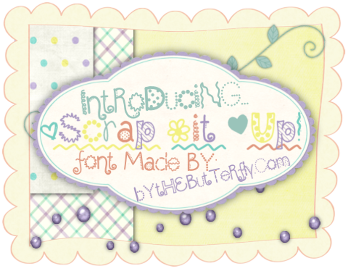 ScrapItUp Font poster