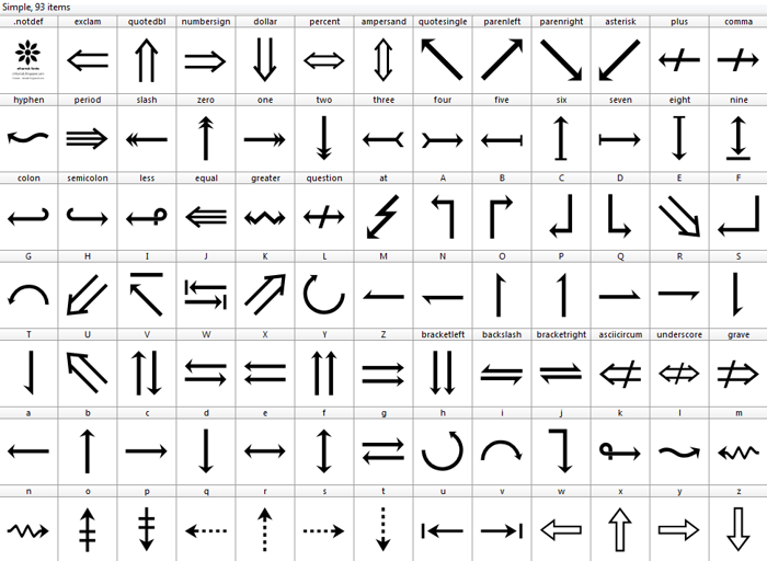 Symbols Font