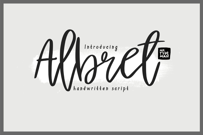 Albret Demo Font poster
