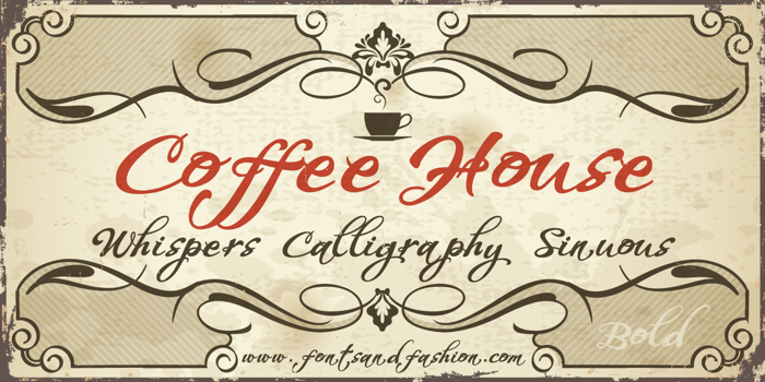 Whispers Calligraphy Sinuous Font poster
