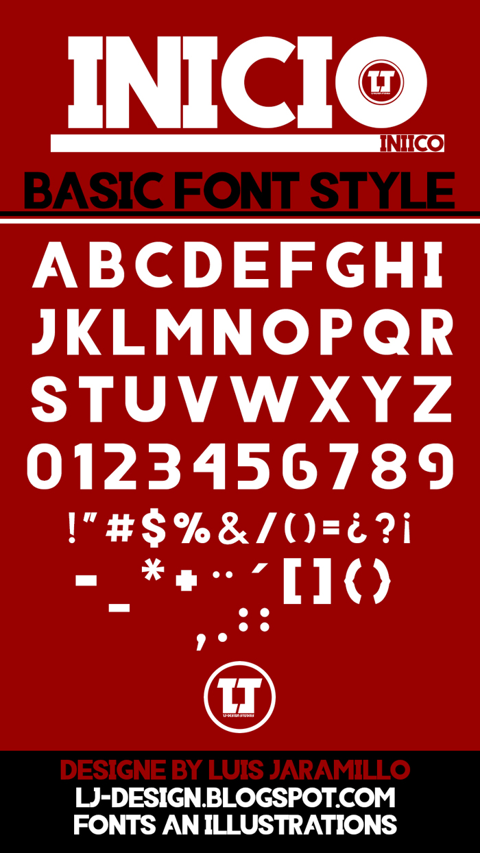 INIICO Font poster
